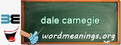 WordMeaning blackboard for dale carnegie